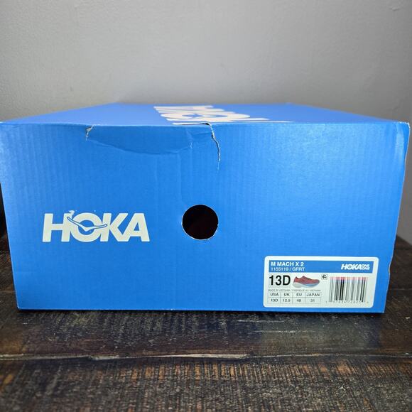 NEW Hoka One One Mach X 2 Mens Size 13D Running Shoe 1155119 GFRT Red Blue White - Picture 12 of 12